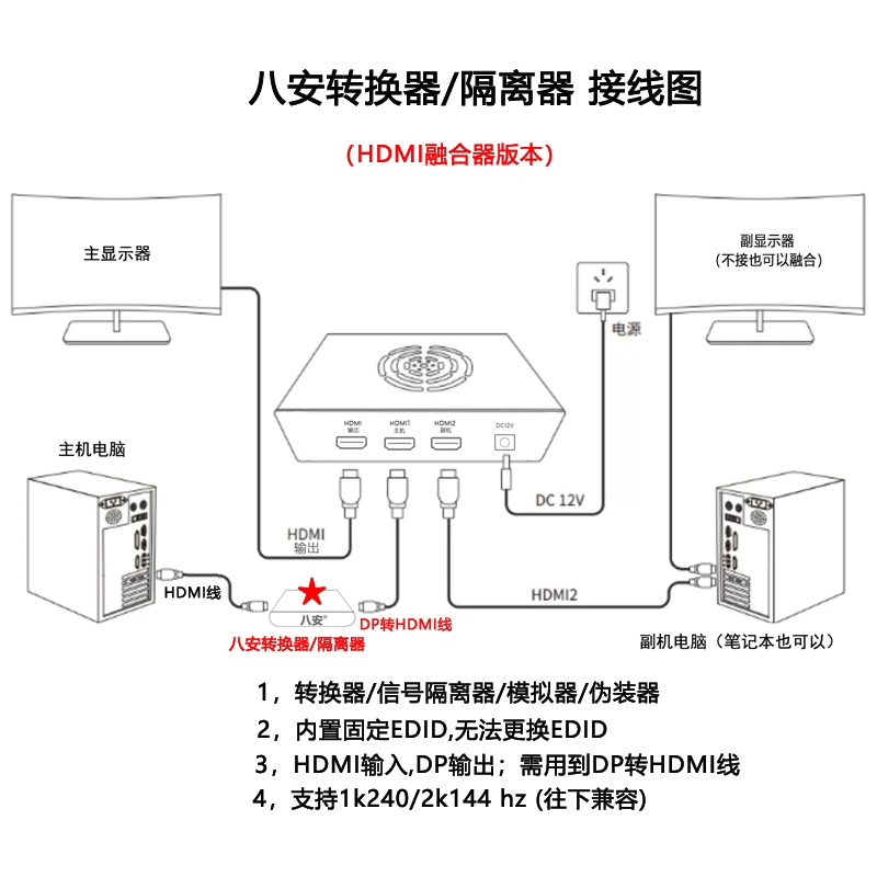 HDMI隔离器接线副本